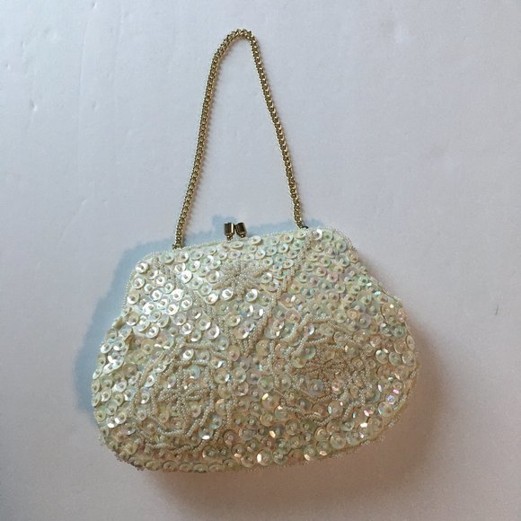 Du-Val Handbags - Vintage Hand Beaded Du-Val Bridal/Clutch EUC
